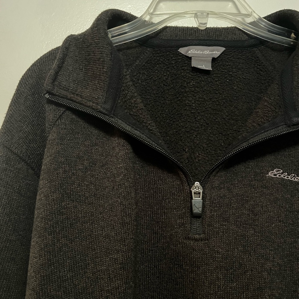 MENS EDDIE BAUER LONG SLEEVE QUARTER ZIP